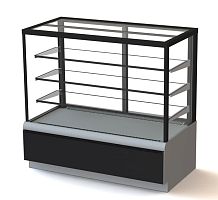 Витрина кондитерская Полюс KC70 VM 1,3-1 9006-9005 (ВХСв-1,3д Сarboma Cube ТЕХНО)