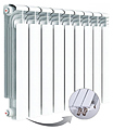 Rifar Alum Ventil 200 (9 секций, левое нижнее подключение) Rifar Alum Ventil 200 (9 секций, левое нижнее подключение)