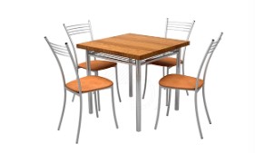 Стол "Алькор 3" + стулья "Нео" Стол "Алькор 3" + стулья "Нео"