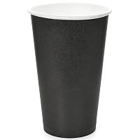 Стакан бумажный для горячих напитков BLACK 400мл