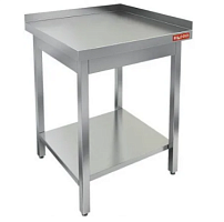 НСО-6/7ББП-1 стол произ. с двумя бортами и полкой (столешница 1мм), HICOLD RUS