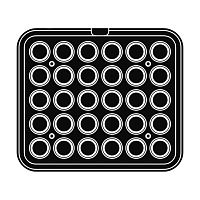 Форма для тарталетницы Pavoni Piastra B