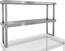 НПСТ2-16/3 (H=800мм) полка настольная двойная, HICOLD RUS