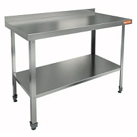 НСО-11/6БП ЭЦ стол произ. пристенн. с полкой (оцин.угол.), HICOLD RUS