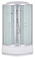 Taliente TA-9090M 90х90х215 см, рифлёное стекло, раздвижная, хром, белый Taliente TA-9090M 90х90х215 см, рифлёное стекло, раздвижная, хром, белый
