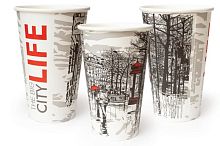 Стакан бумажный для горячих напитков Big City Life 400мл